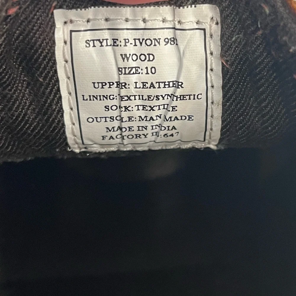 Steve Madden P-Ivon Wood 982 BROWN‎ Leather Lace Up Chukka BOOTS size 10